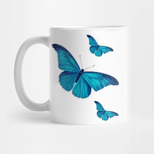 Blue Butterflies Mug